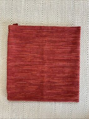 MISSONI HOME orange pillow cover with zipper 15” x 15” made in italy tessuto